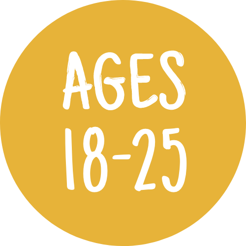 Icon showing ages 18-25