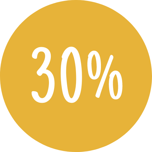 Icon showing 30%