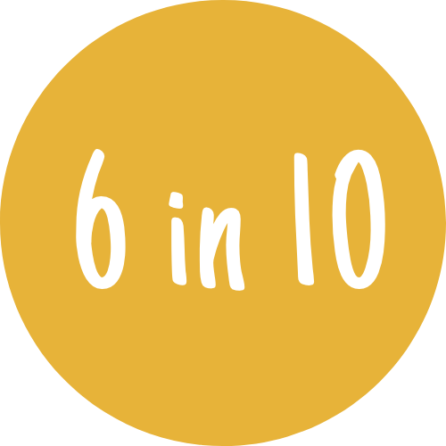 Icon showing 6 in 10