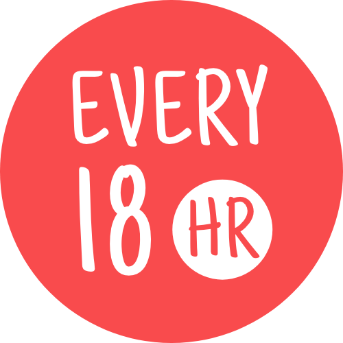 Icon showing Every 18 hours